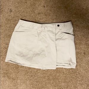 Khaki wrap skort size 11 looks new